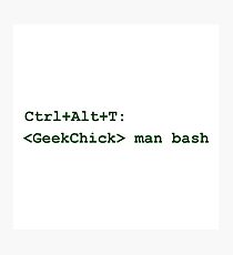 Geek Chick Photographic Print