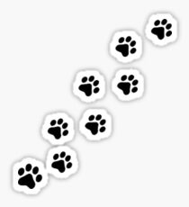paw prints Sticker