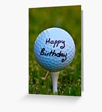 Happy Birthday Golf Nut Greeting Card