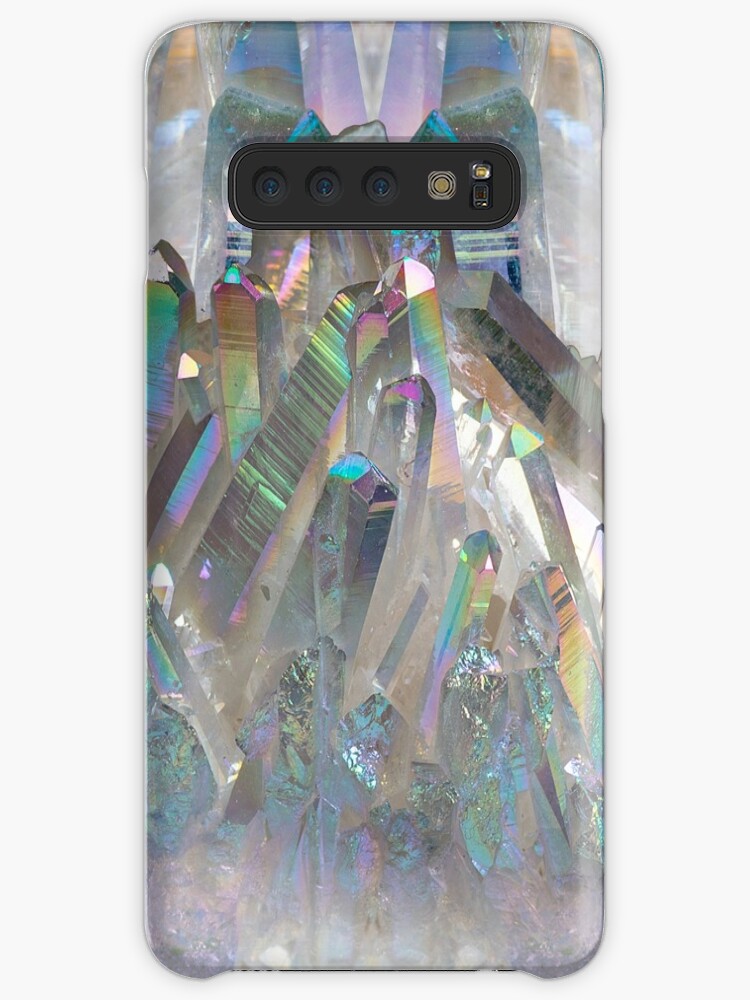 Iridescent Rainbow Crystals Samsung S10 Case