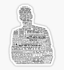 Lucifer Morningstar Typography Sticker