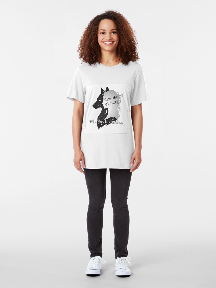 Alternate view of Elizabeth Dunlap Author Logo Slim Fit T-Shirt