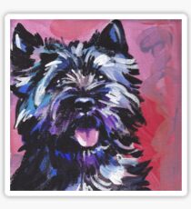 Cairn Terrier Dog Bright colorful pop dog art Sticker