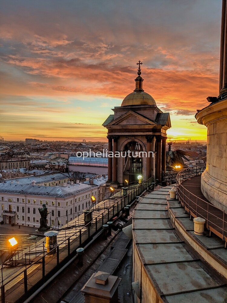 Magical sunset on Saint Petersburg by opheliaautumn