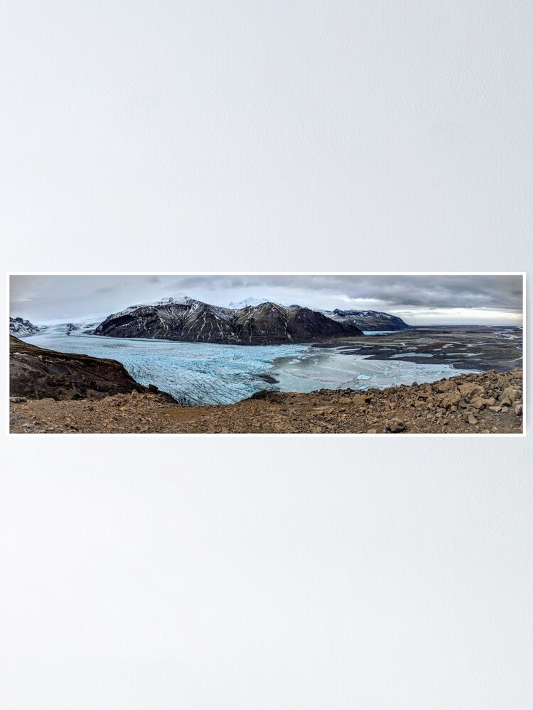 Alternate view of A glacier's tongue in Iceland Poster