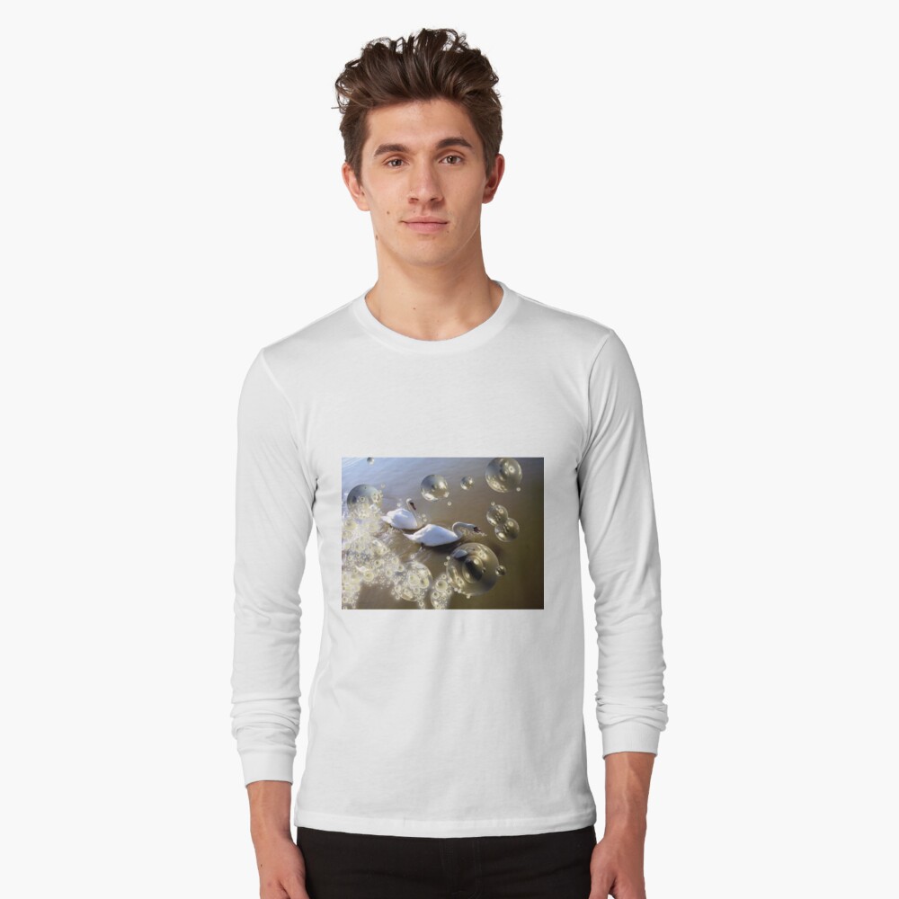 Swan bubbles Long Sleeve T-Shirt