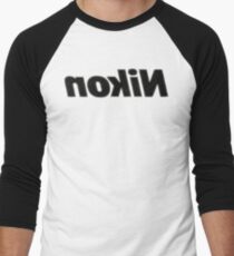 Nokin/Nikon Halftoned Mirror Men's Baseball ¾ T-Shirt