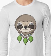 Sloth Head Long Sleeve T-Shirt
