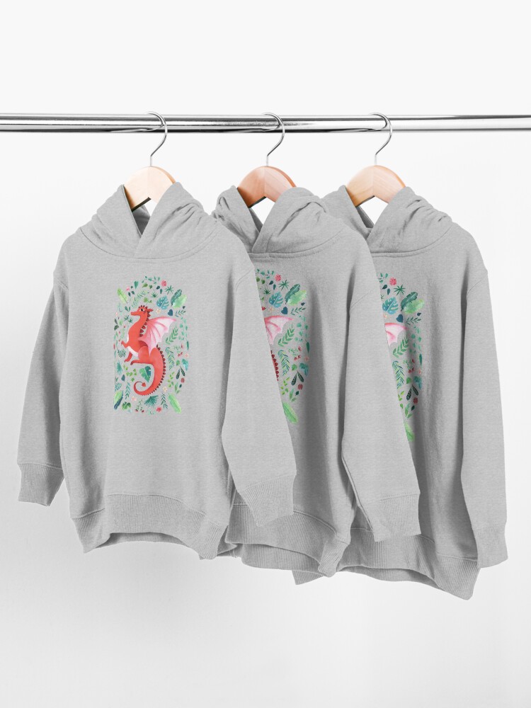Alternate view of Tropical Dragon Toddler Pullover Hoodie
