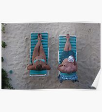 On the beach, Grand Cayman, 2008 Poster