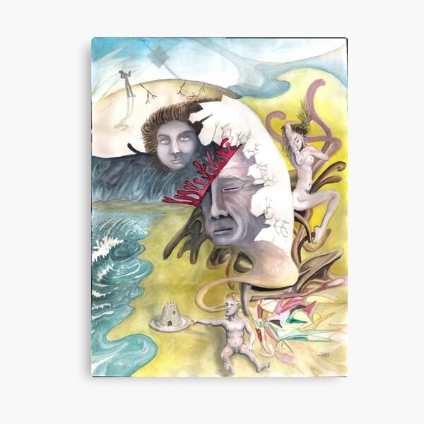 Sand Castle On A Plate Canvas Print
