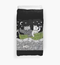 The Owl & The Pussycat Went to Sea Duvet Cover