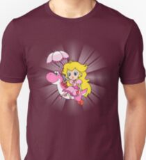 Yoshi and Chibi Peach Unisex T-Shirt