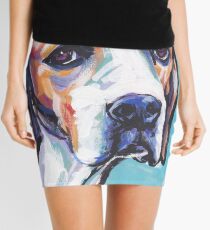 English Pointer Dog Bright colorful pop dog art Mini Skirt