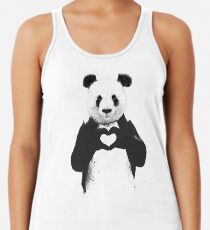 Camiseta con espalda nadadora Todo lo que necesitas es amor