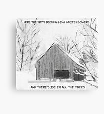 The National (Band) (Sleep Well Beast) - Snow Barn Metal Print