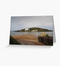 The Mysterious Burgh Island: Bigbury Devon, UK. Greeting Card