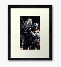 Ciri & Geralt Witcher 3 Art Framed Print