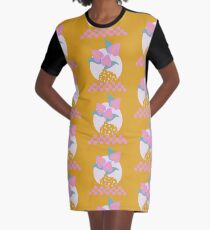 Vestido camiseta Planta de anturio y jarrón de terrazo.