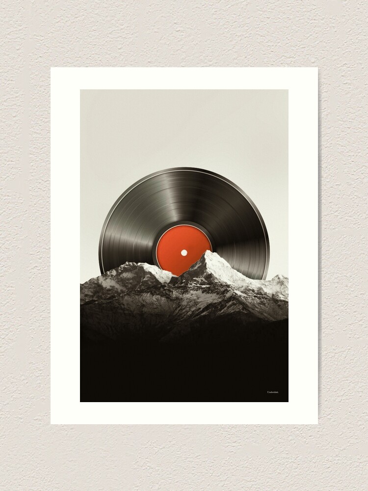 Alternate view of Retro vinyl record Art Print