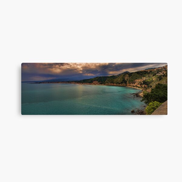 Vista panoramica della baia di Naxos Canvas Print