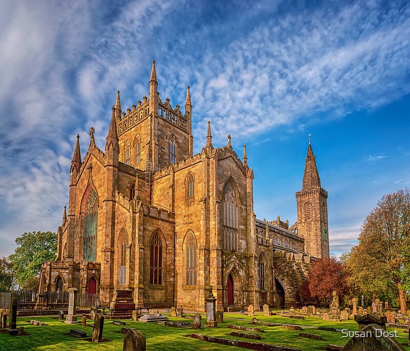 "Dunfermline Abbey Scotland" by Susan Dost Redbubble