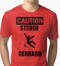 Caution: Steven Gerrard Tri-blend T-Shirt