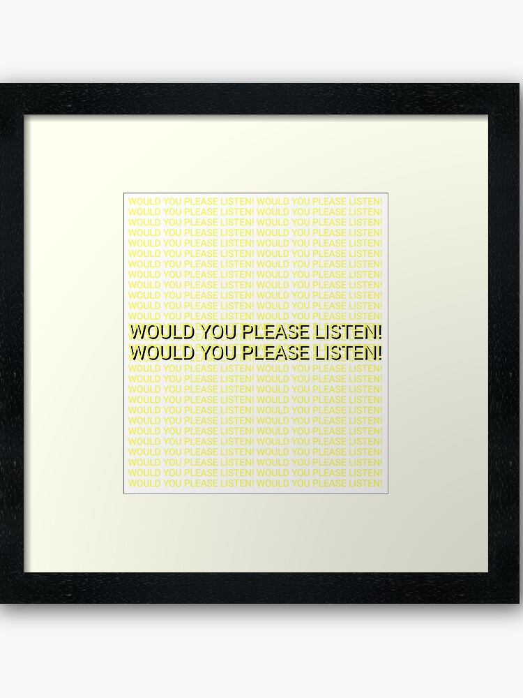 The 1975 I Like America America Likes Me Graphic Would You Please Listen Framed Art Print