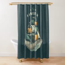 Cortina de ducha Ballena | Gris petróleo