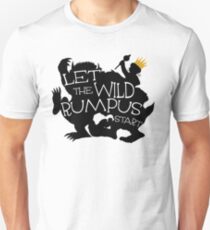 Where The Wild Things Are - Let the Wild Rumpus Start - Gold Crown Unisex T-Shirt