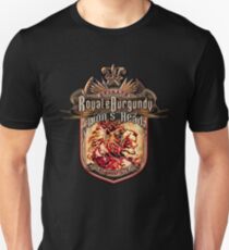 Royale Burgundy Lion Head Slim Fit T-Shirt