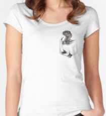 Pocket Protector - Female Raptor Fitted Scoop T-Shirt