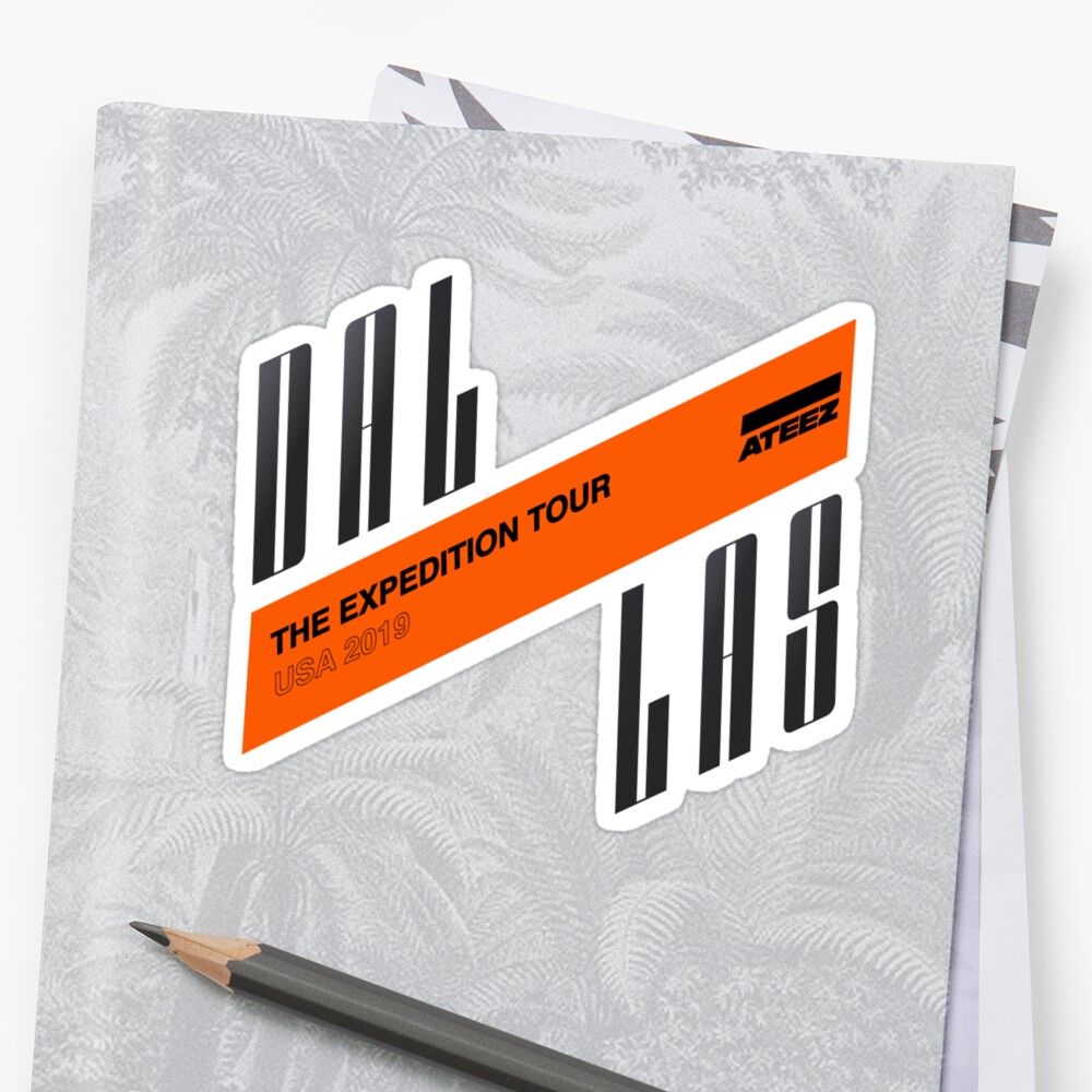 "ATEEZ EXPEDITION TOUR USA 2019 DALLAS CONCERT MERCH T-SHIRT" Stickers