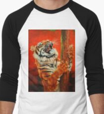 Tiger Tiger Burning Bright Men's Baseball ¾ T-Shirt