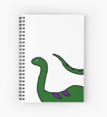 Green and Purple Brontosaurus Dinosaur Spiral Notebook