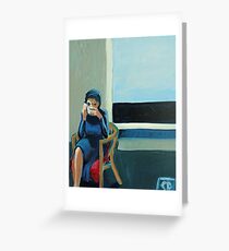 coffee anonymous Greeting Card