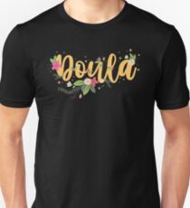 Womens Womens Doula Floral - Midwife Job Gift Unisex T-Shirt