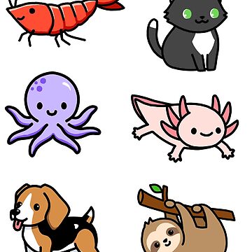 Spring Animal Sticker Pack Sticker for Sale by littlemandyart