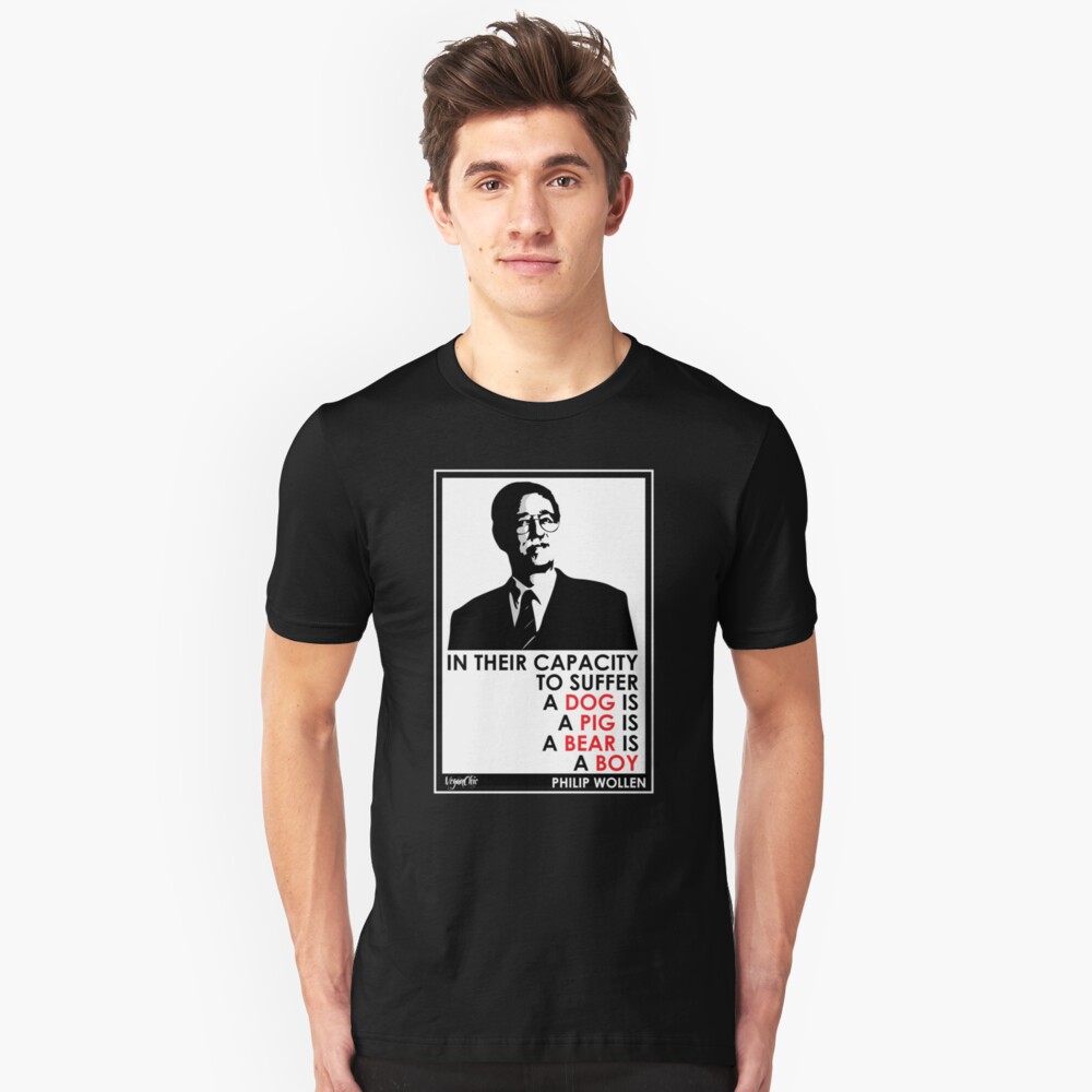 VeganChic ~ Philip Wollen Inspire Slim Fit T-Shirt