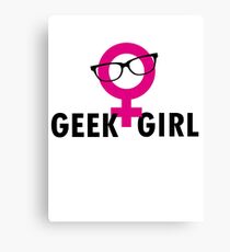 Geek Girl Canvas Print