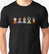 Avatar the Last Airbender Trixelart group Unisex T-Shirt