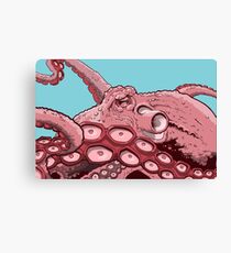 Pink Octopus Design Canvas Print
