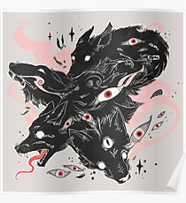 Wild Wolves With Many Eyes Poster