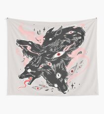 Wild Wolves With Many Eyes Tapestry
