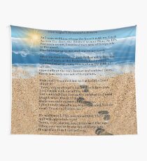 Footprints in the Sand Wall Tapestry