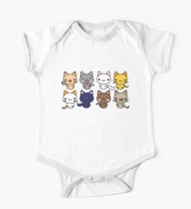 Cute Kitty Cats One Piece - Short Sleeve