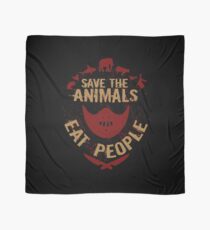 save the animals, EAT PEOPLE Scarf