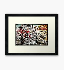 Doof Warrior, Mad Max, Art, Guitar Player, guitar, flame guitar, flame, fury road, joe badon Framed Print