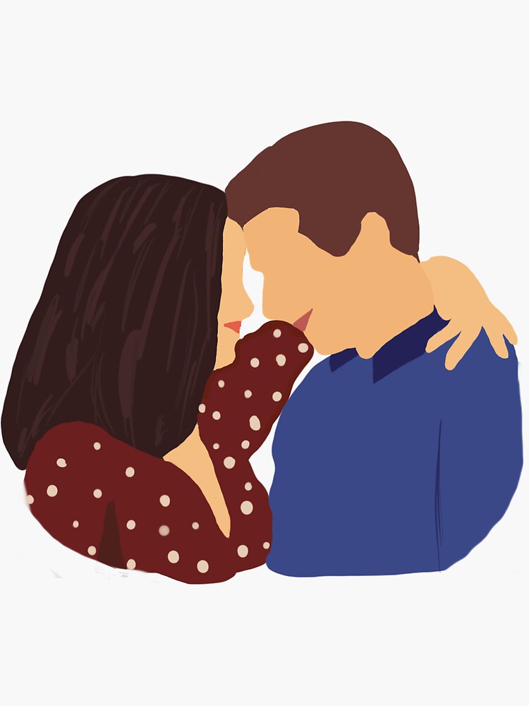 "santiago and peralta" Sticker by annabethia Redbubble