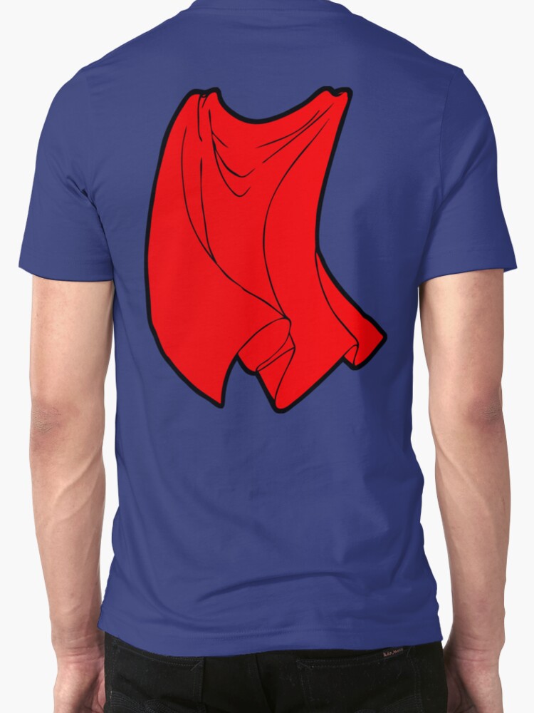 adult superhero shirt with cape